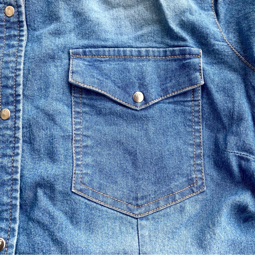 👗Denim Button down Shirt Dress or Kurti for Women👗 - Picture 5 of 9